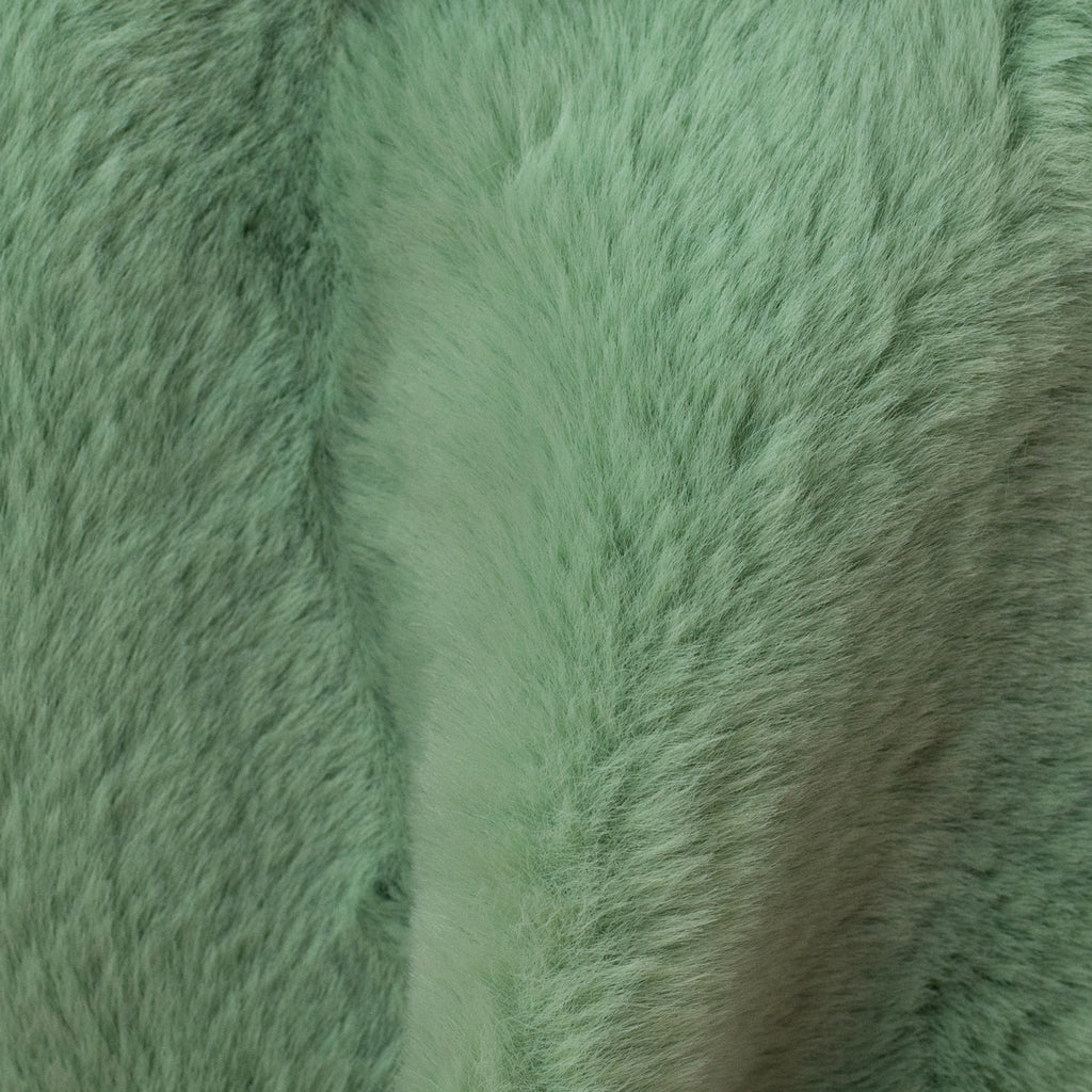 SHORT-MID RABBIT IN APPLE GREEN - 153 - Faux fur