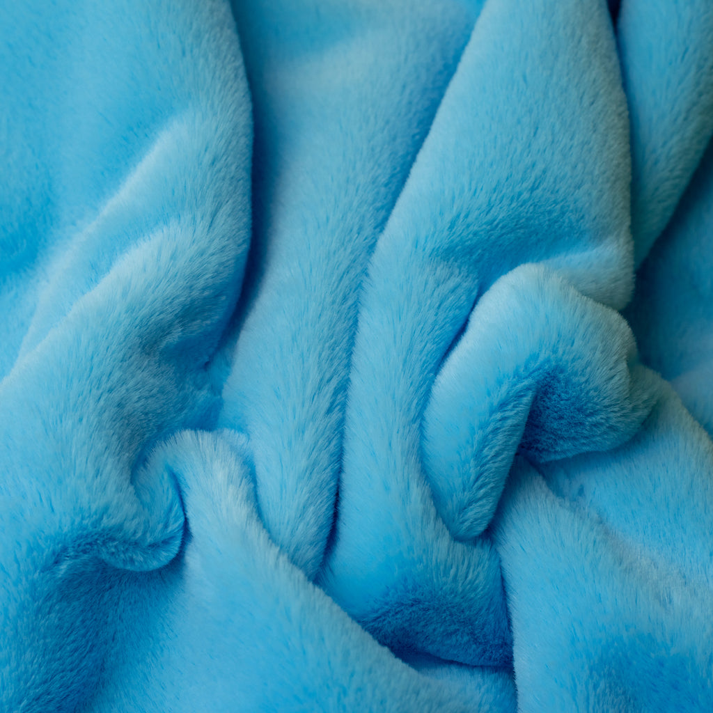 SHORT-MID RABBIT IN SMURF BLUE - 603 - Faux fur